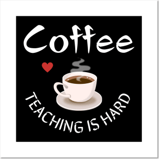 school's out, coffee; teaching is hard! graduation gift, teacher gift, student gift, Posters and Art